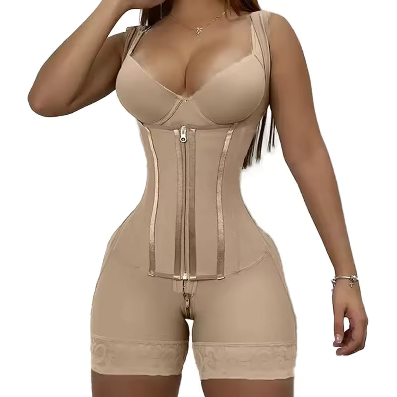 YIANNA Overbust Fajas Colombianas Moldeadoras Shapewear for Women Tummy Control Full Body Shaper Girdles Post Surgery Compression Garment
